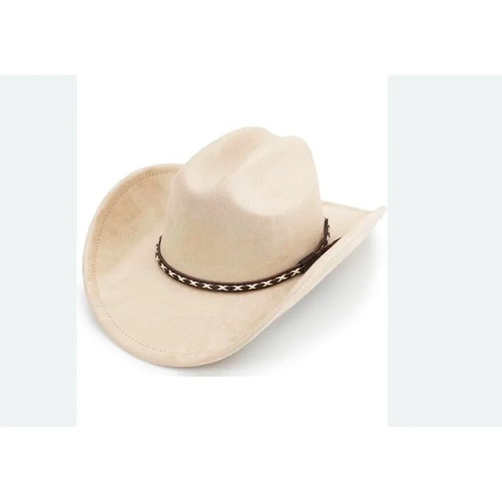 OIERNFE Men's Cowboy Hat Women Cattleman Crease 7 1/8-71/4